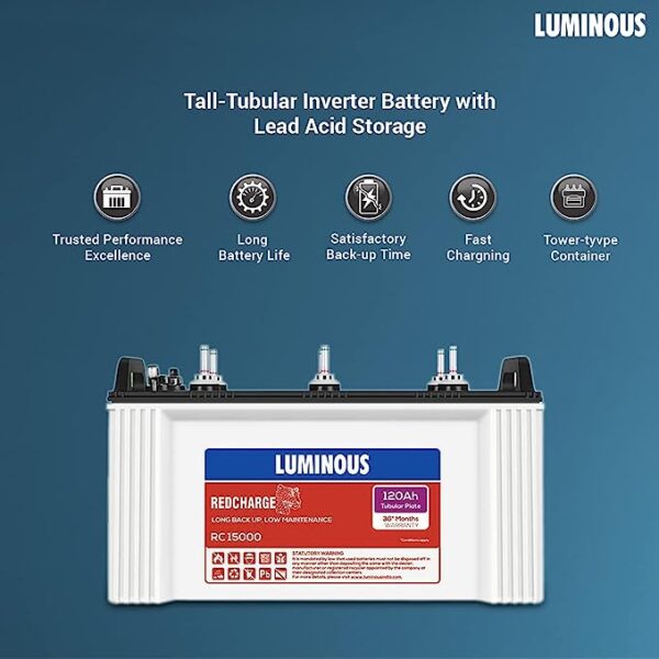 R.P Luminous Inverter & Battery Combo1