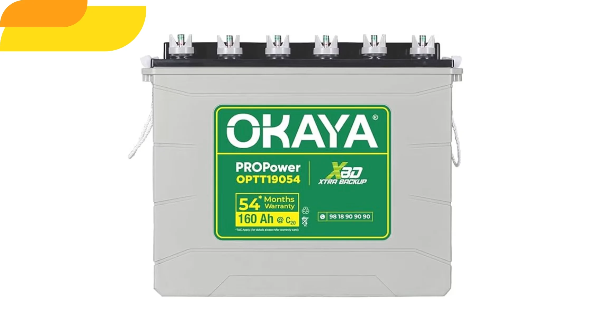 OKAYA PRO Power OPTT19054 160Ah Tall Tubular Inverter Battery